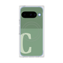 プレミアムスクエアケース with Pixelsnap［ オリジナル - initial two tone - C green ］