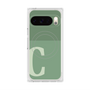 プレミアムスクエアケース with Pixelsnap［ オリジナル - initial two tone - C green ］
