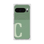 プレミアムスクエアケース with Pixelsnap［ オリジナル - initial two tone - C green ］