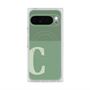 プレミアムスクエアケース with Pixelsnap［ オリジナル - initial two tone - C green ］