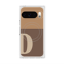 プレミアムスクエアケース with Pixelsnap［ オリジナル - initial two tone - D brown ］
