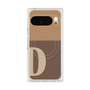 プレミアムスクエアケース with Pixelsnap［ オリジナル - initial two tone - D brown ］