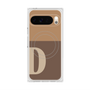 プレミアムスクエアケース with Pixelsnap［ オリジナル - initial two tone - D brown ］