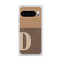 プレミアムスクエアケース with Pixelsnap［ オリジナル - initial two tone - D brown ］