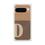 プレミアムスクエアケース with Pixelsnap［ オリジナル - initial two tone - D brown ］