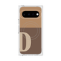 プレミアムスクエアケース with Pixelsnap［ オリジナル - initial two tone - D brown ］