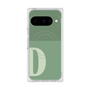プレミアムスクエアケース with Pixelsnap［ オリジナル - initial two tone - D green ］