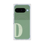 プレミアムスクエアケース with Pixelsnap［ オリジナル - initial two tone - D green ］