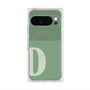 プレミアムスクエアケース with Pixelsnap［ オリジナル - initial two tone - D green ］