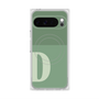 プレミアムスクエアケース with Pixelsnap［ オリジナル - initial two tone - D green ］