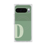 プレミアムスクエアケース with Pixelsnap［ オリジナル - initial two tone - D green ］