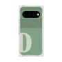 プレミアムスクエアケース with Pixelsnap［ オリジナル - initial two tone - D green ］