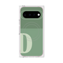プレミアムスクエアケース with Pixelsnap［ オリジナル - initial two tone - D green ］