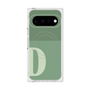 プレミアムスクエアケース with Pixelsnap［ オリジナル - initial two tone - D green ］
