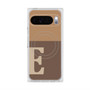 プレミアムスクエアケース with Pixelsnap［ オリジナル - initial two tone - E brown ］