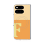 プレミアムスクエアケース with Pixelsnap［ オリジナル - initial two tone - F orange ］