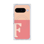 プレミアムスクエアケース with Pixelsnap［ オリジナル - initial two tone - F pink ］