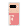 プレミアムスクエアケース with Pixelsnap［ オリジナル - initial two tone - F pink ］