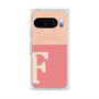 プレミアムスクエアケース with Pixelsnap［ オリジナル - initial two tone - F pink ］