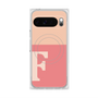プレミアムスクエアケース with Pixelsnap［ オリジナル - initial two tone - F pink ］