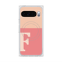 プレミアムスクエアケース with Pixelsnap［ オリジナル - initial two tone - F pink ］