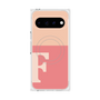 プレミアムスクエアケース with Pixelsnap［ オリジナル - initial two tone - F pink ］