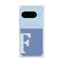 プレミアムスクエアケース with Pixelsnap［ オリジナル - initial two tone - F blue ］