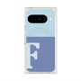 プレミアムスクエアケース with Pixelsnap［ オリジナル - initial two tone - F blue ］