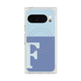 プレミアムスクエアケース with Pixelsnap［ オリジナル - initial two tone - F blue ］