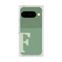 プレミアムスクエアケース with Pixelsnap［ オリジナル - initial two tone - F green ］