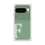 プレミアムスクエアケース with Pixelsnap［ オリジナル - initial two tone - F green ］