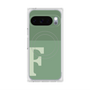 プレミアムスクエアケース with Pixelsnap［ オリジナル - initial two tone - F green ］