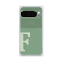 プレミアムスクエアケース with Pixelsnap［ オリジナル - initial two tone - F green ］