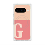 プレミアムスクエアケース with Pixelsnap［ オリジナル - initial two tone - G pink ］