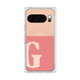 プレミアムスクエアケース with Pixelsnap［ オリジナル - initial two tone - G pink ］
