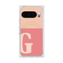 プレミアムスクエアケース with Pixelsnap［ オリジナル - initial two tone - G pink ］