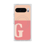 プレミアムスクエアケース with Pixelsnap［ オリジナル - initial two tone - G pink ］