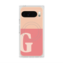 プレミアムスクエアケース with Pixelsnap［ オリジナル - initial two tone - G pink ］