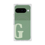 プレミアムスクエアケース with Pixelsnap［ オリジナル - initial two tone - G green ］