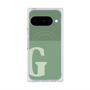 プレミアムスクエアケース with Pixelsnap［ オリジナル - initial two tone - G green ］