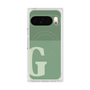 プレミアムスクエアケース with Pixelsnap［ オリジナル - initial two tone - G green ］