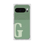 プレミアムスクエアケース with Pixelsnap［ オリジナル - initial two tone - G green ］