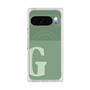 プレミアムスクエアケース with Pixelsnap［ オリジナル - initial two tone - G green ］