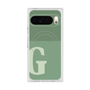 プレミアムスクエアケース with Pixelsnap［ オリジナル - initial two tone - G green ］