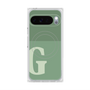 プレミアムスクエアケース with Pixelsnap［ オリジナル - initial two tone - G green ］