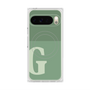 プレミアムスクエアケース with Pixelsnap［ オリジナル - initial two tone - G green ］
