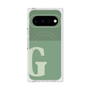 プレミアムスクエアケース with Pixelsnap［ オリジナル - initial two tone - G green ］