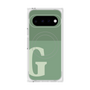 プレミアムスクエアケース with Pixelsnap［ オリジナル - initial two tone - G green ］