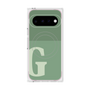 プレミアムスクエアケース with Pixelsnap［ オリジナル - initial two tone - G green ］