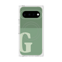 プレミアムスクエアケース with Pixelsnap［ オリジナル - initial two tone - G green ］